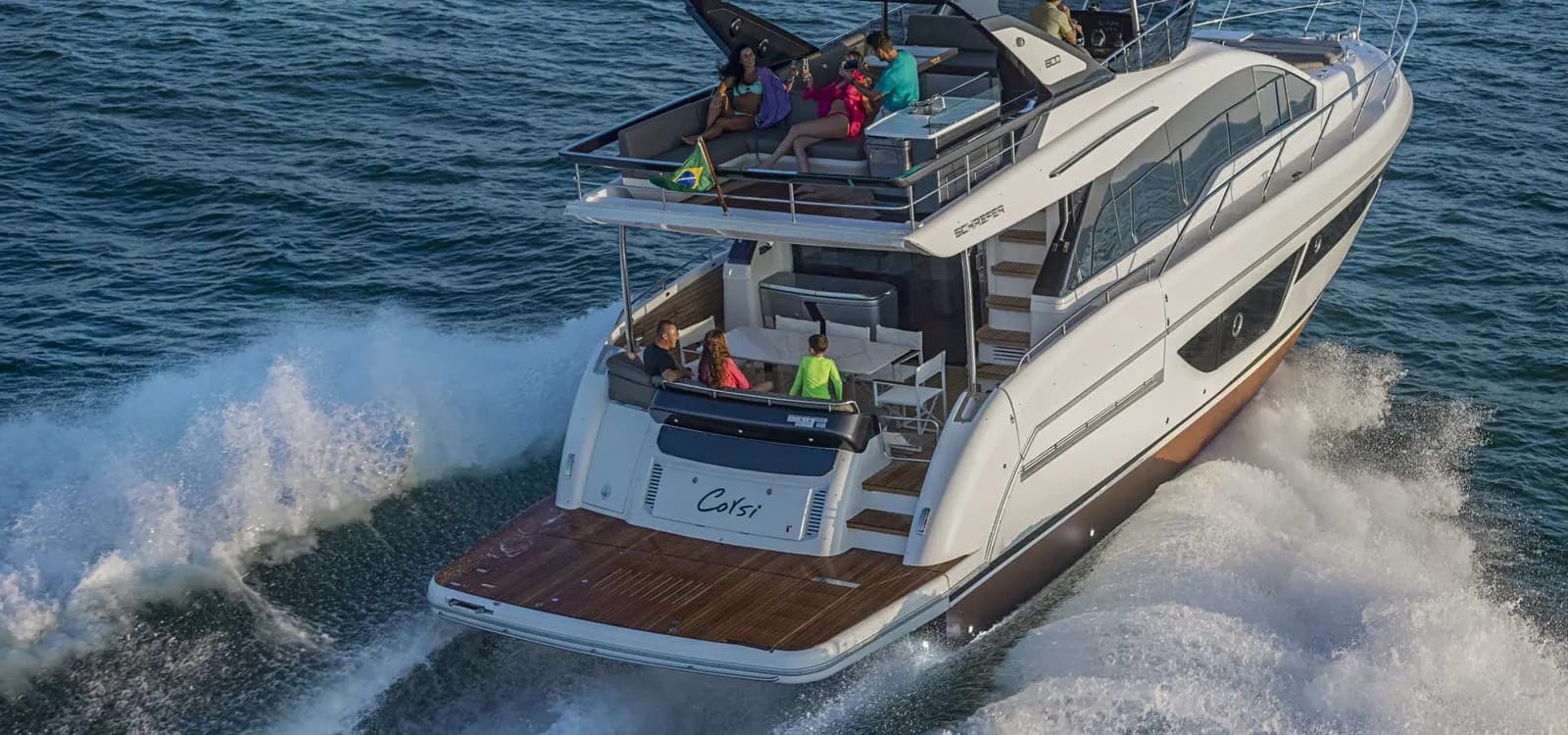 Helm view of Schaefer Yachts 600