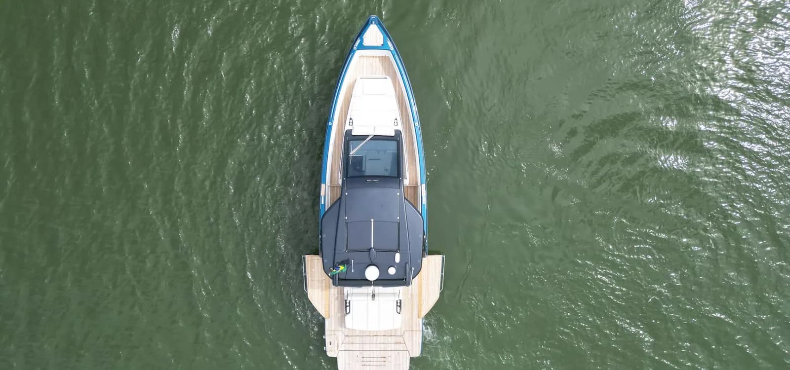 Helm view of SCHAEFER YACHTS V44 Blue