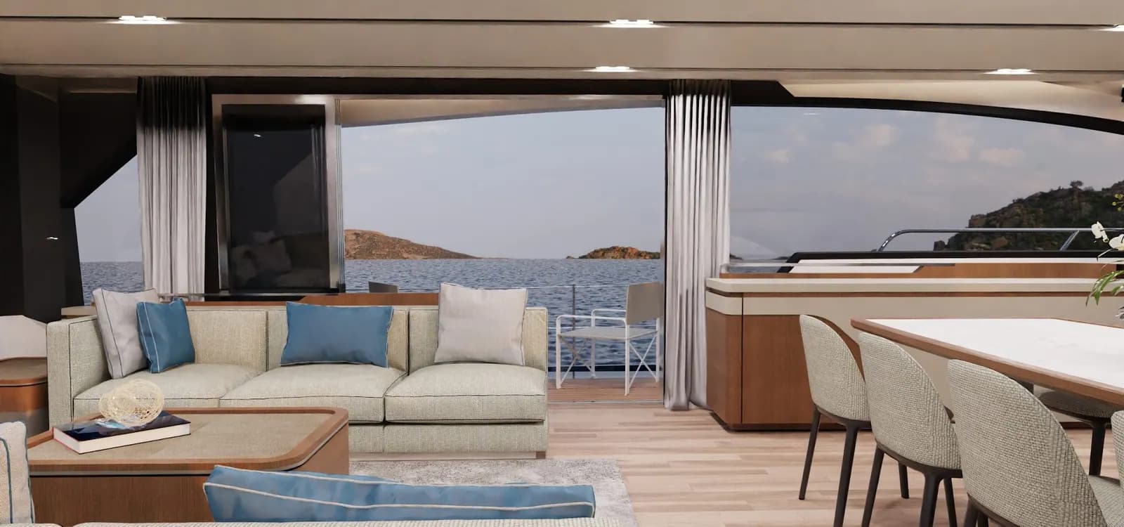 Interior view of Schaefer Yachts 26M
