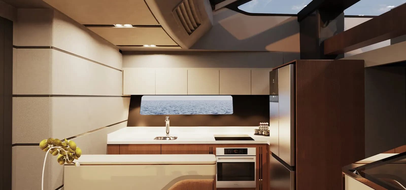 Interior view of Schaefer Yachts 26M