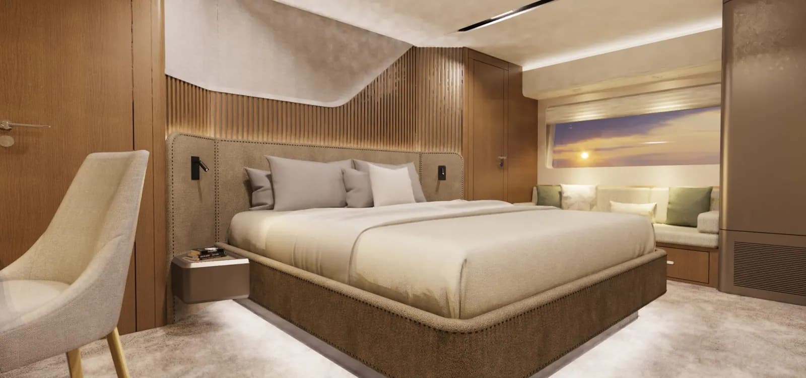 Interior view of Schaefer Yachts 26M