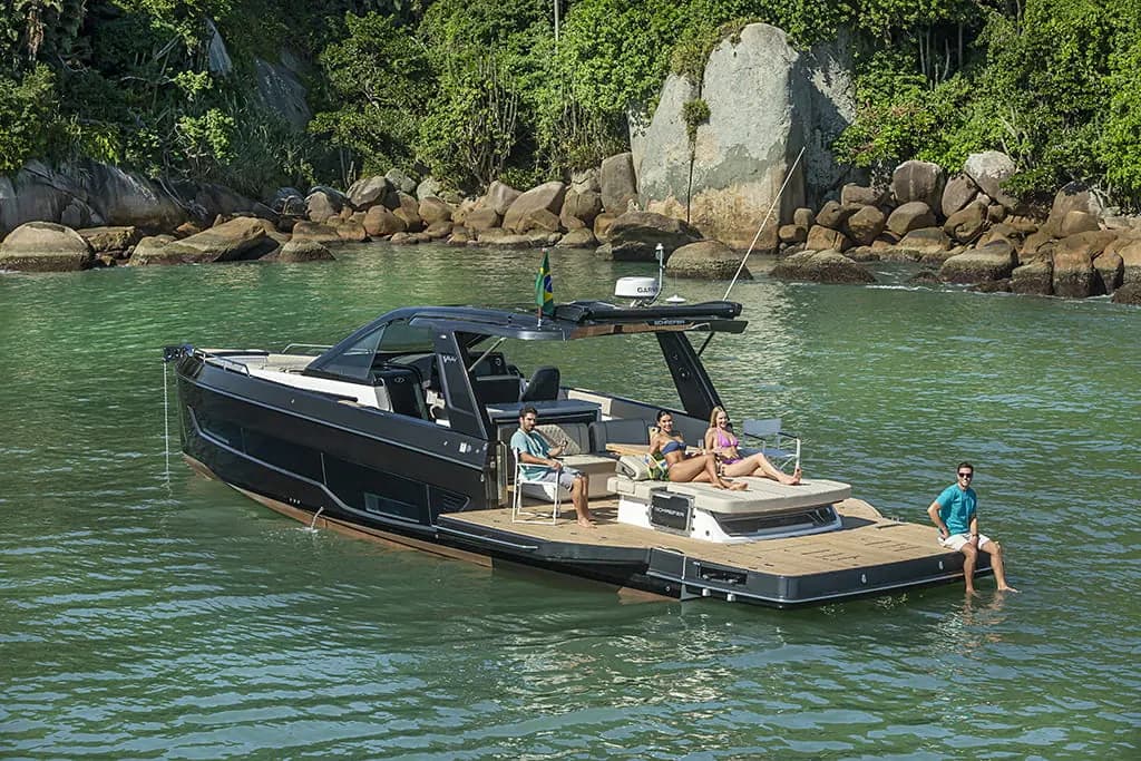 Helm view of STOCK SCHAEFER YACHTS V44 IB